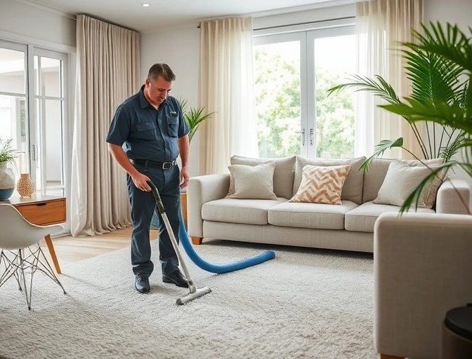 Discussing carpet cleaning preparation